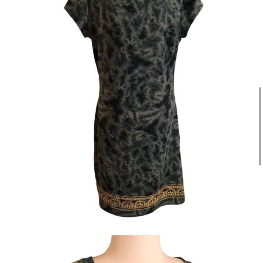 Athleta Nectar Tattoo Mottle Dye faux wrap dress - Picture 6 of 9